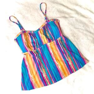 Multicolor Tankini Top